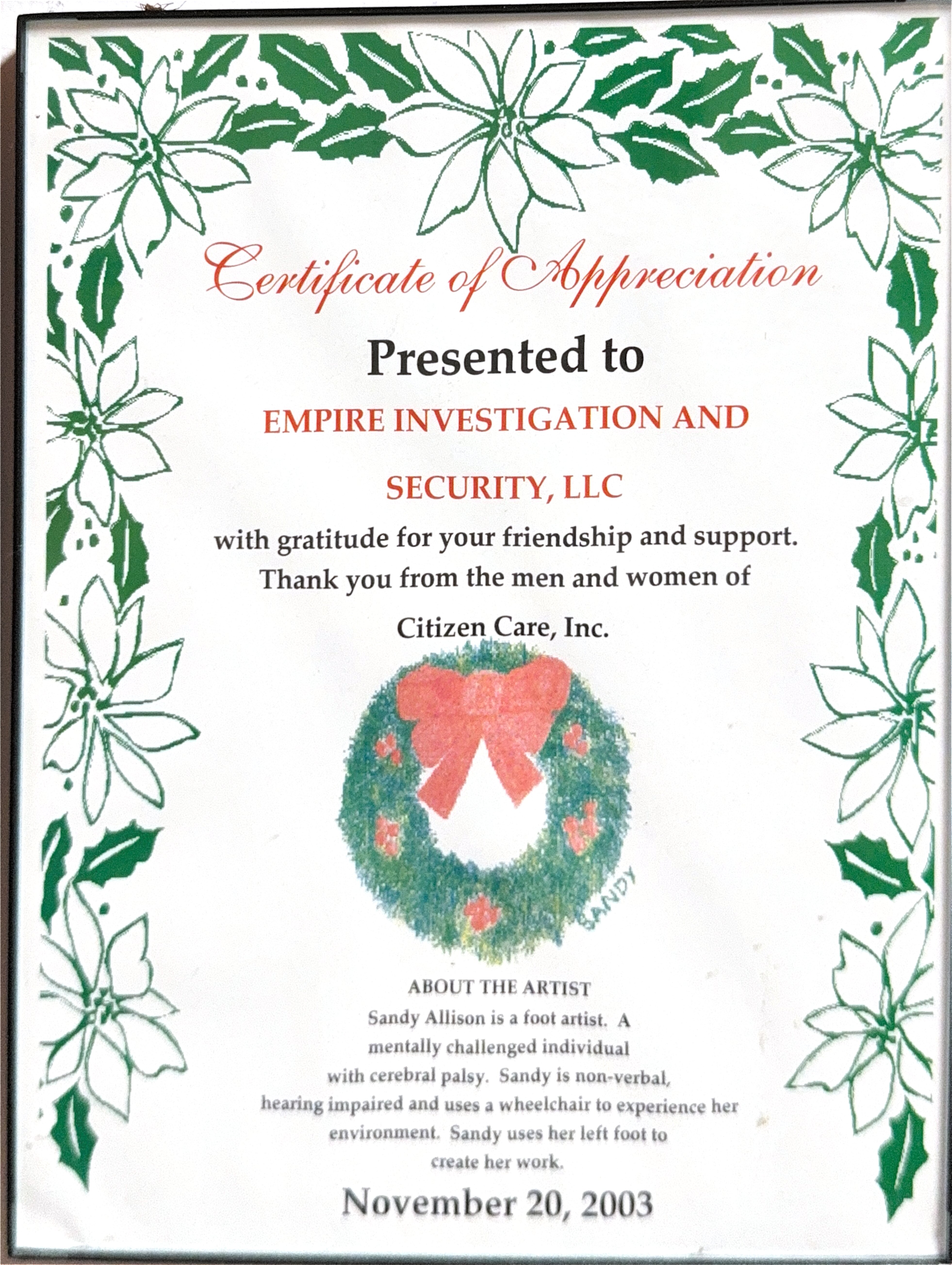 Holiday Challenge Program